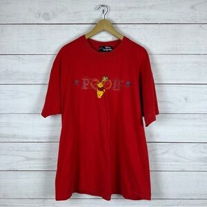 Vintage 1990s Disney Pooh Embroidered T-Shirt XL